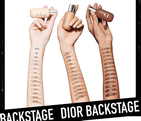 dior backstage face body foundation reviews|dior foundation shade chart.